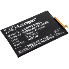 Reemplazo de batería compatible para Wiko 4867A2
