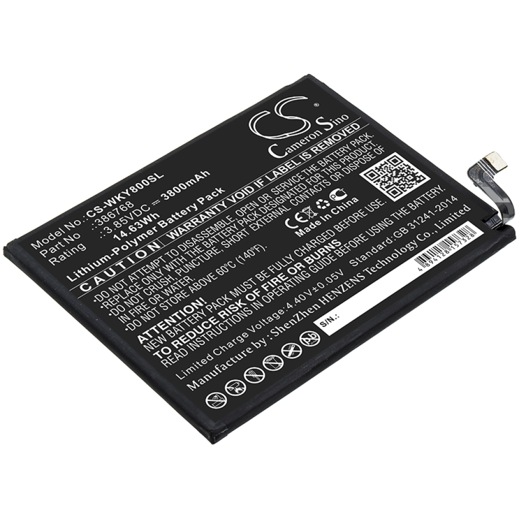 Batería del teléfono móvil Wiko CS-WKY800SL