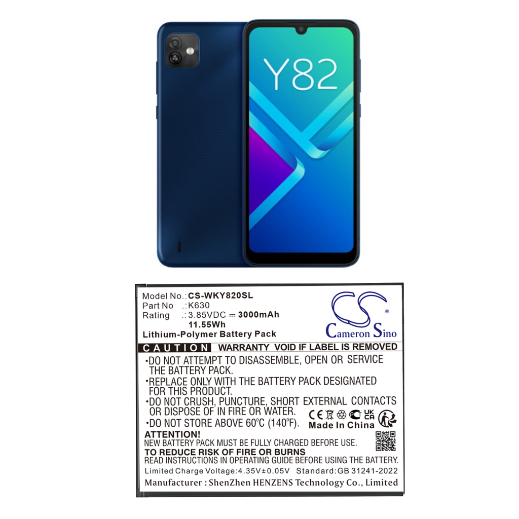 Batería del teléfono móvil Wiko CS-WKY820SL