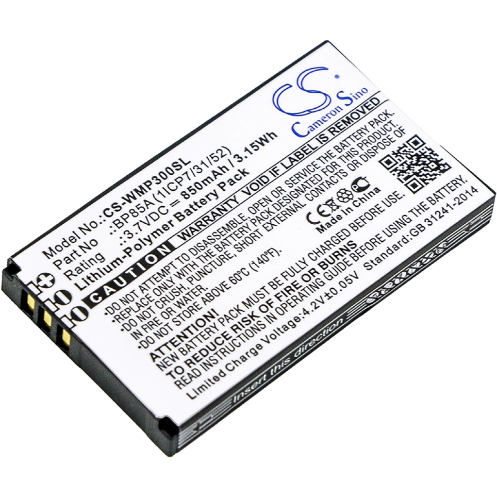 GPS, Navigator Battery Wm systems CS-WMP300SL