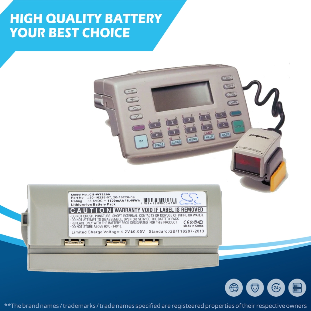 Batería compatible con Chameleon Symbol CS-WT2200
