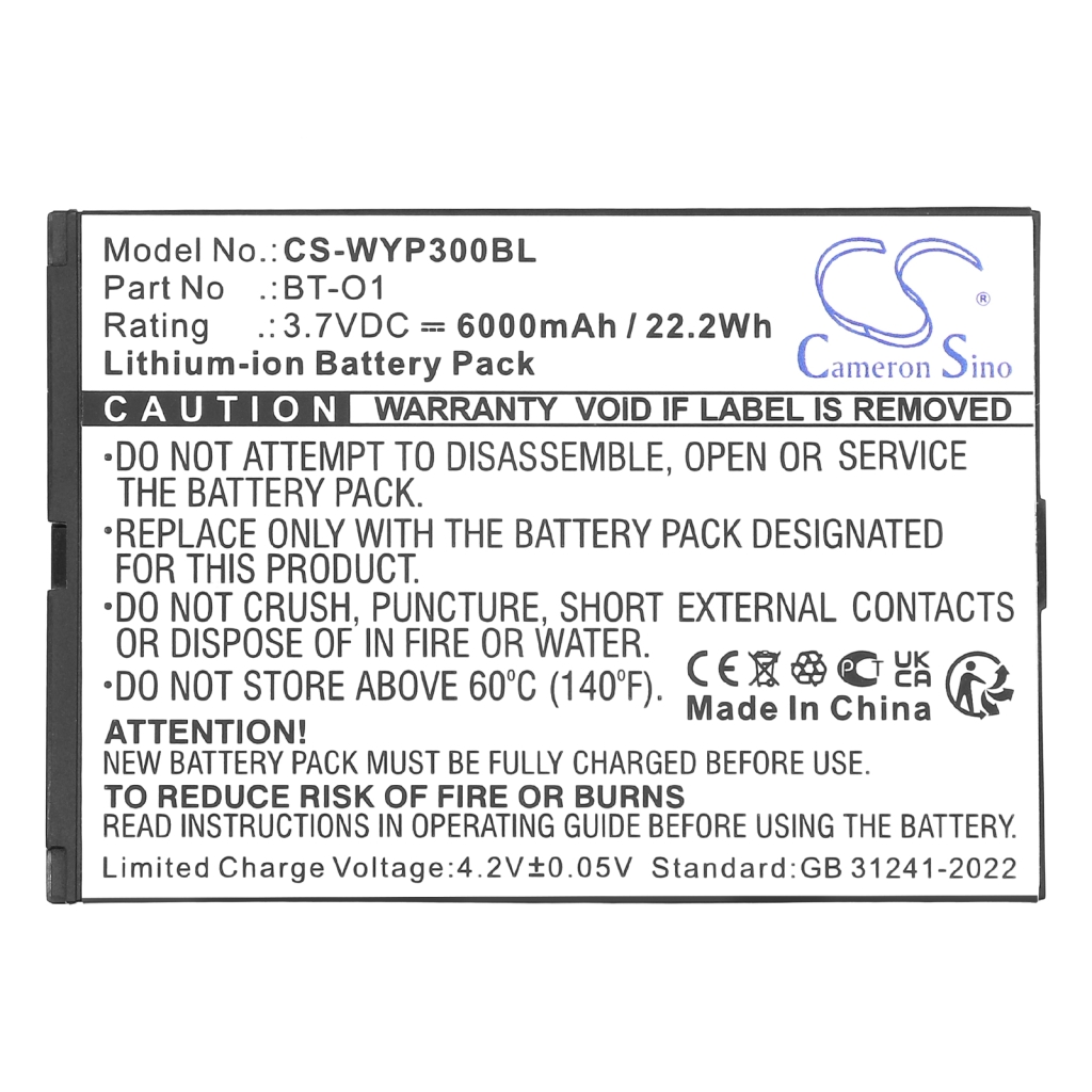 Terminal de pago Batería Wiseasy CS-WYP300BL