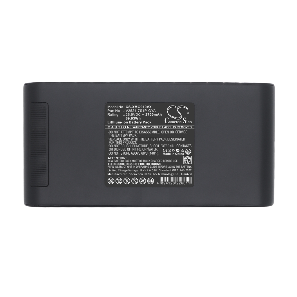 Battery for Xiaomi G9 Plus Handheld Vacuum Cleaner