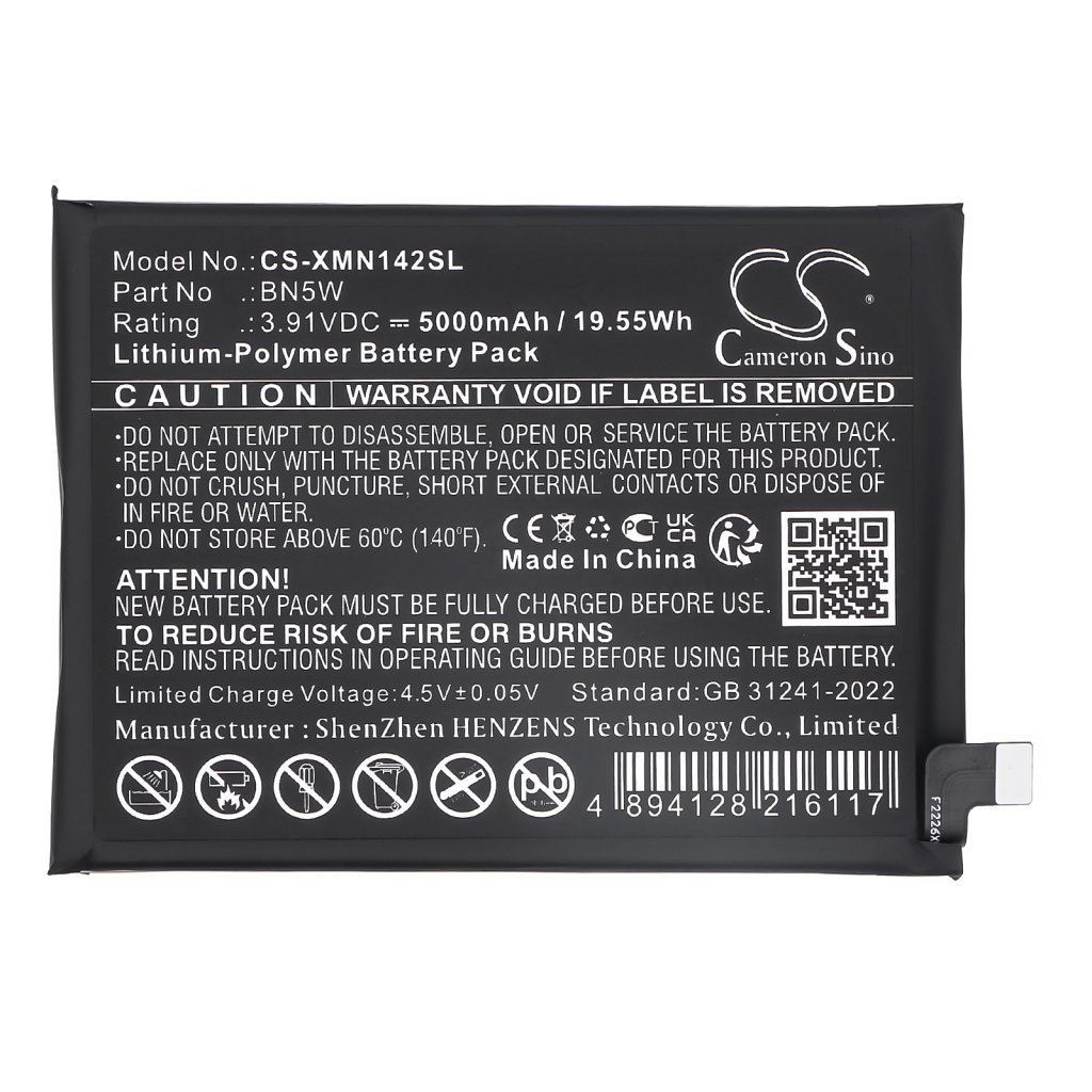 Batería del teléfono móvil Redni CS-XMN142SL