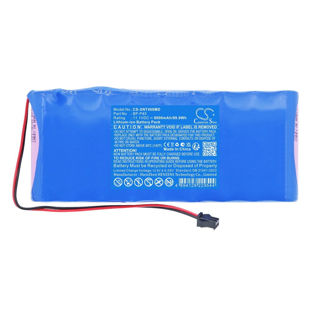 Pack de baterías Li-ion Cameron Sino CS-XNT400MD 11,1V 9000mAh 99,9Wh para dispositivo médico