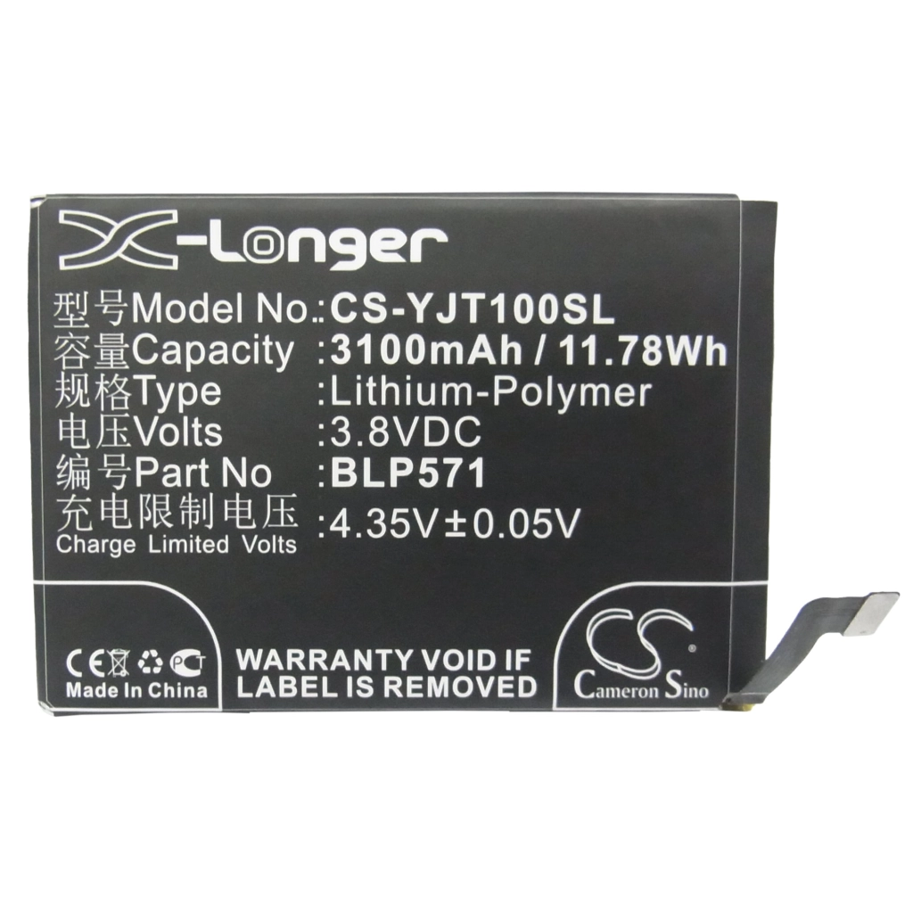 Compatible battery replacement for Oneplus BLP571