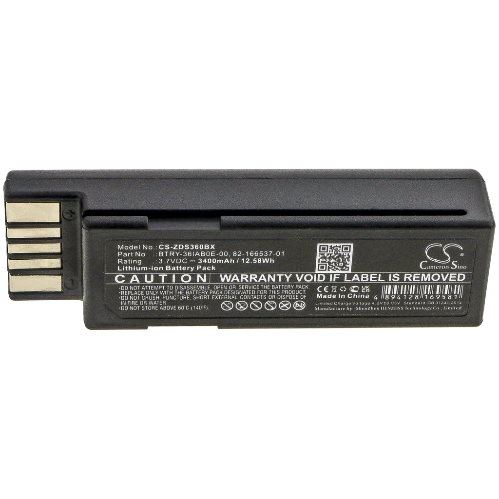 Batería de código de barras, escáner Zebra CS-ZDS360BX