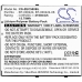 BarCode, Scanner Battery Zebra EC50