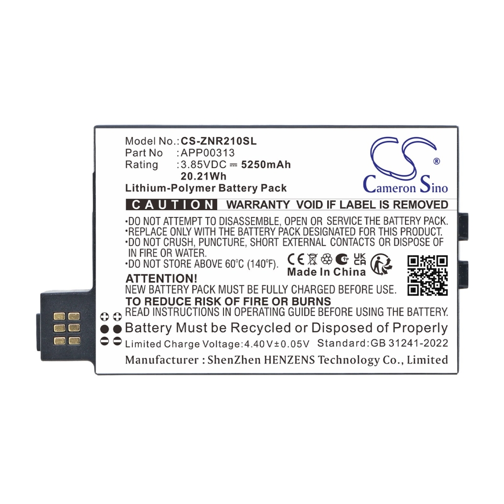 Batería compatible con Zyxel CS-ZNR210SL