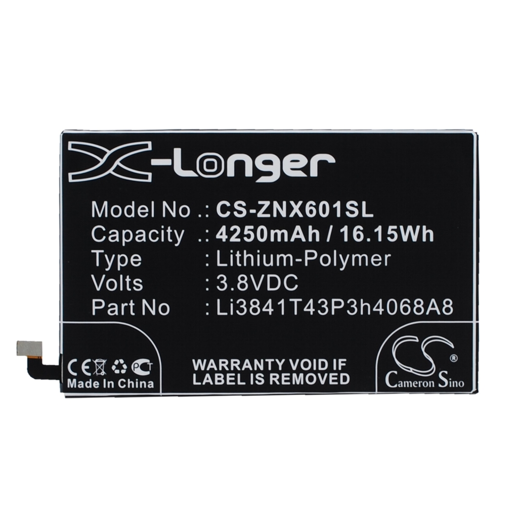 Batería compatible con ZTE CS-ZNX601SL