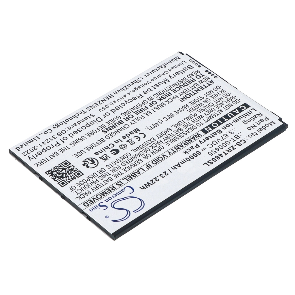 Baterías compatible con Zebra ET40 8-Inch Enterprise Tablet 8-Inch CS-ZRT480SL