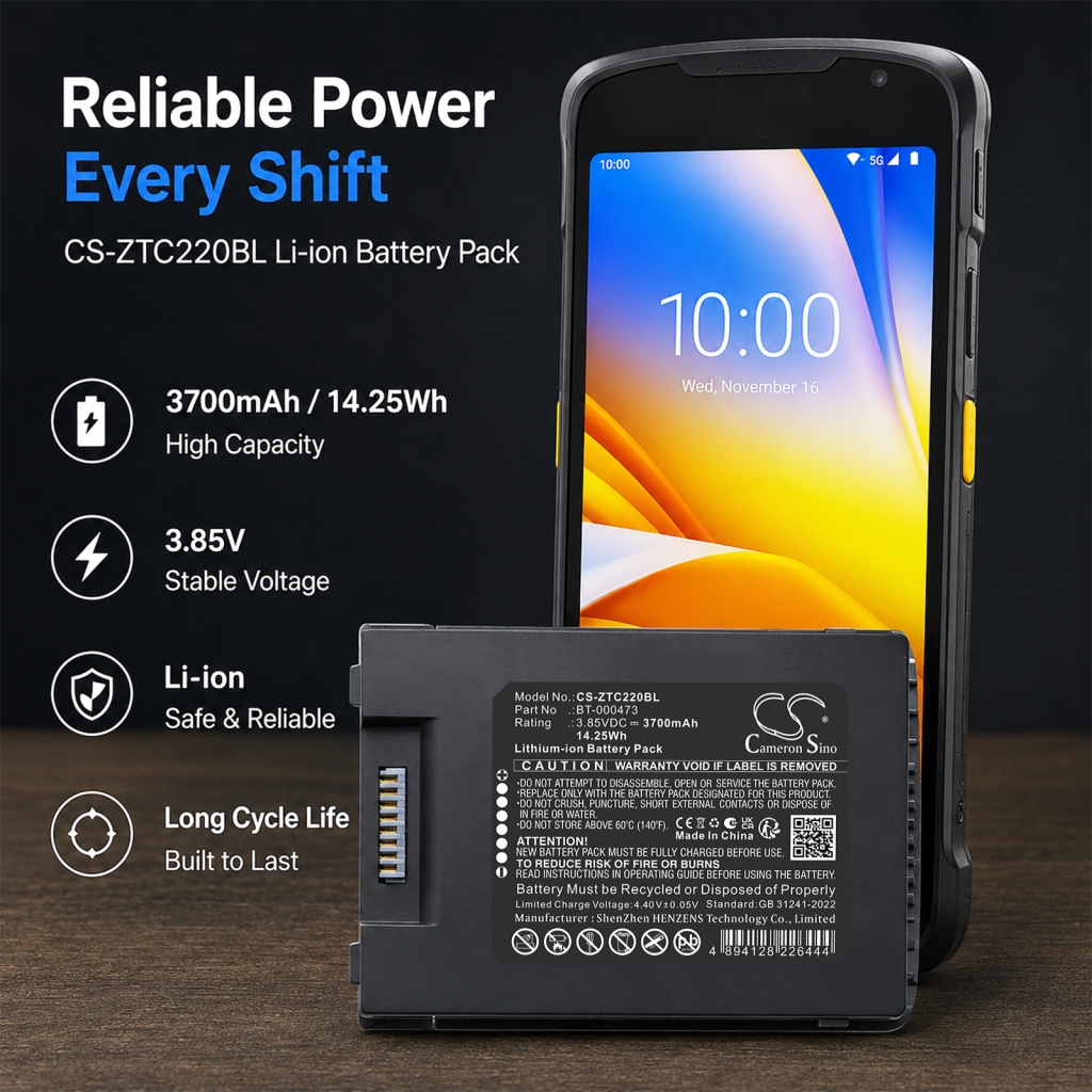 Batería compatible con Zebra CS-ZTC220BL