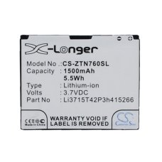 Reemplazo de batería compatible para USCellular LI3715T42P3H415266