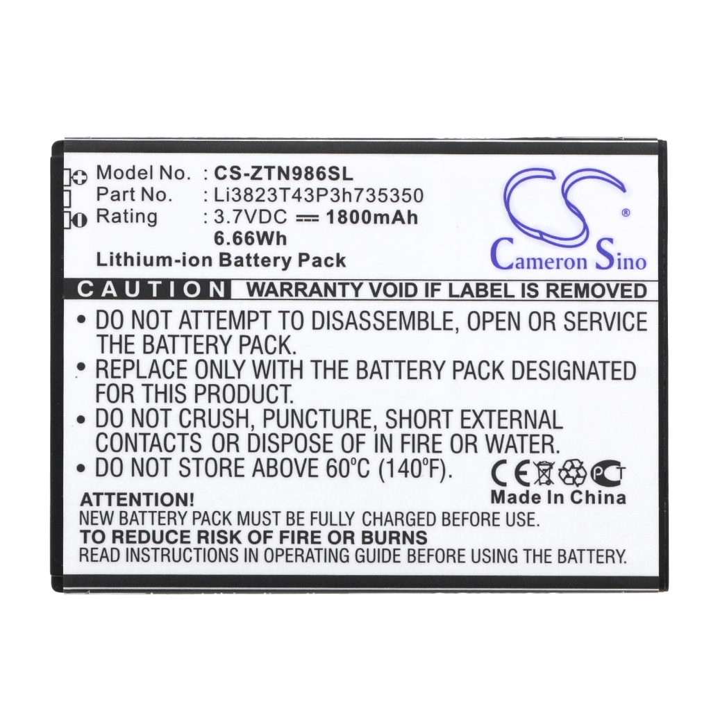 Mobile Phone Battery ZTE Mid Night Pro