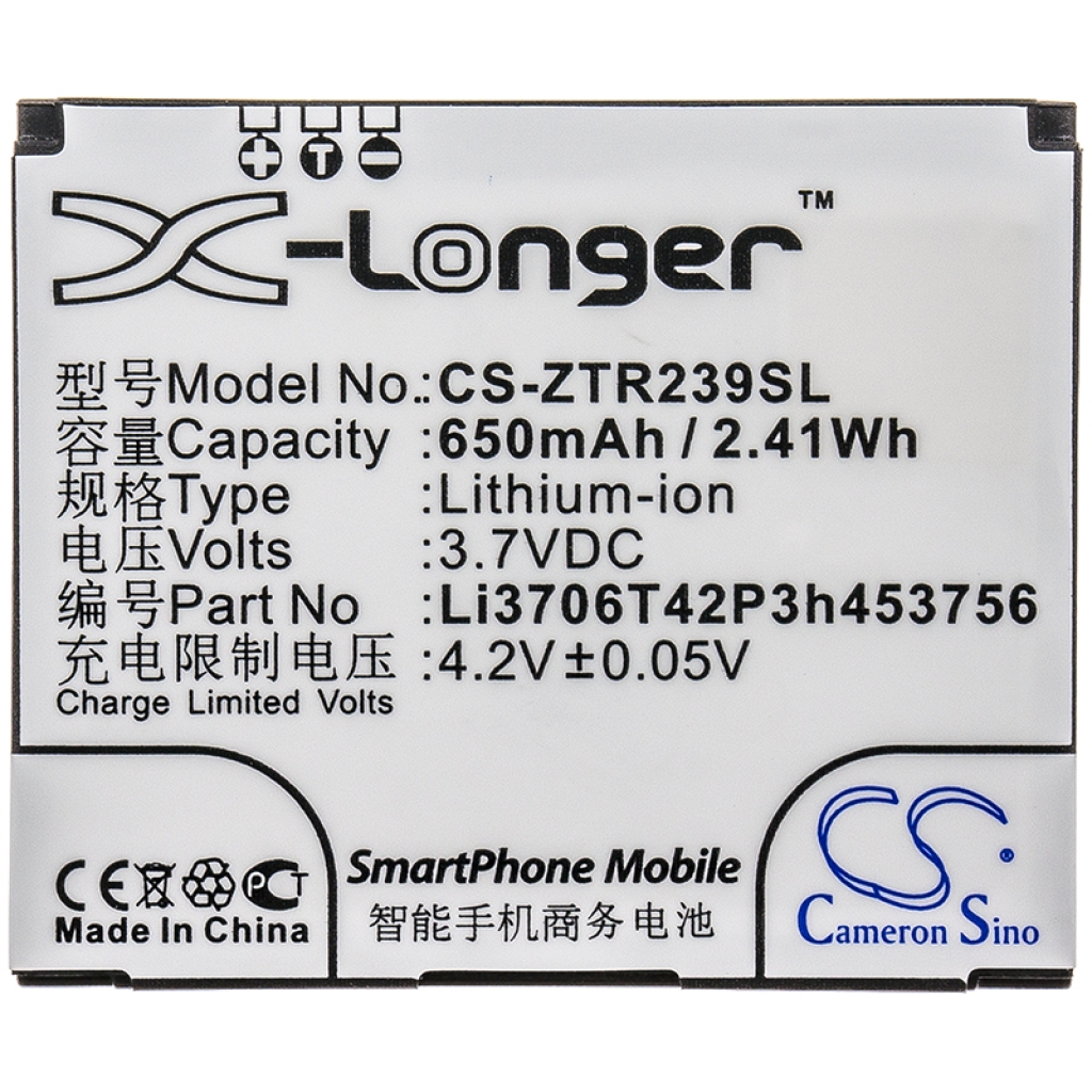 Batería compatible con ZTE CS-ZTR239SL