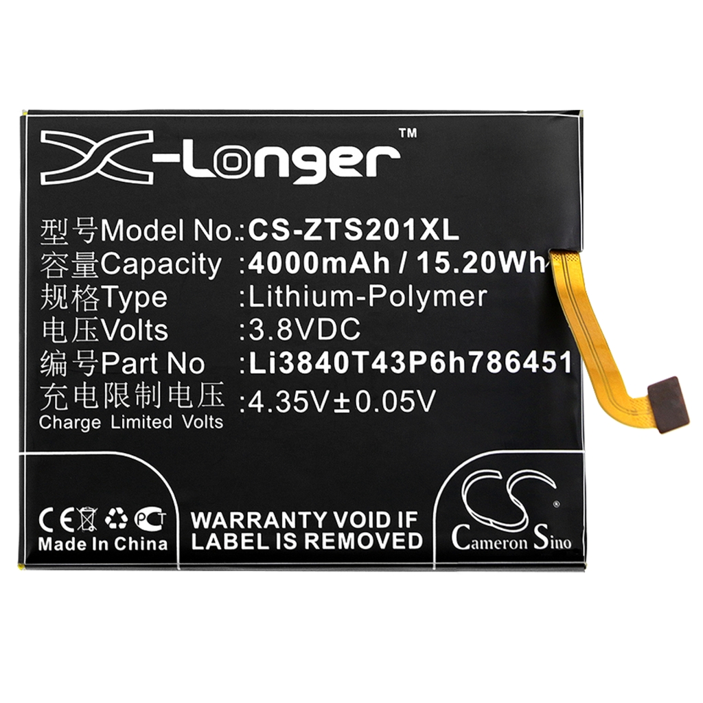 Batería compatible con ZTE CS-ZTS201XL