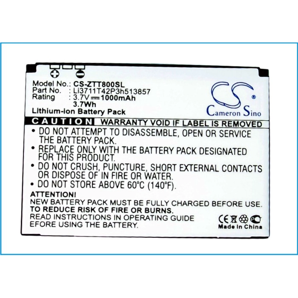 Mobile Phone Battery ZTE G1315