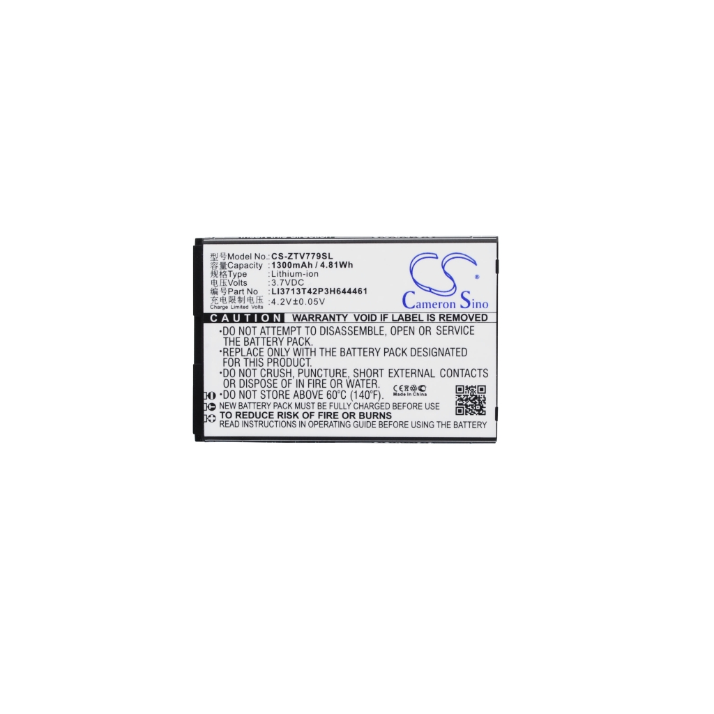 Batería compatible con ZTE CS-ZTV779SL