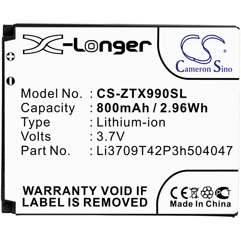 Battery Replaces Li3709T42P3h504047