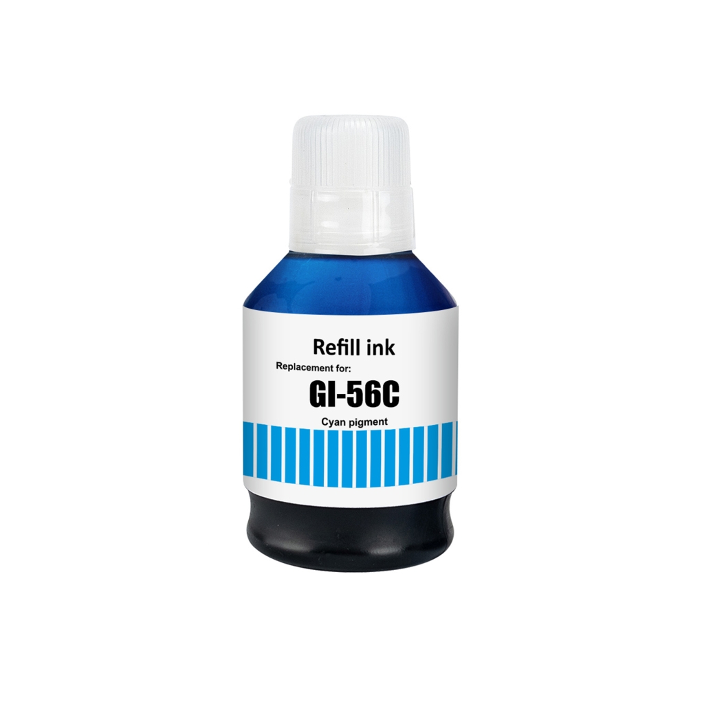 Compatible replacement for Compatible with Canon GI-56C / 135ml Ink Cyan (Printing ink)