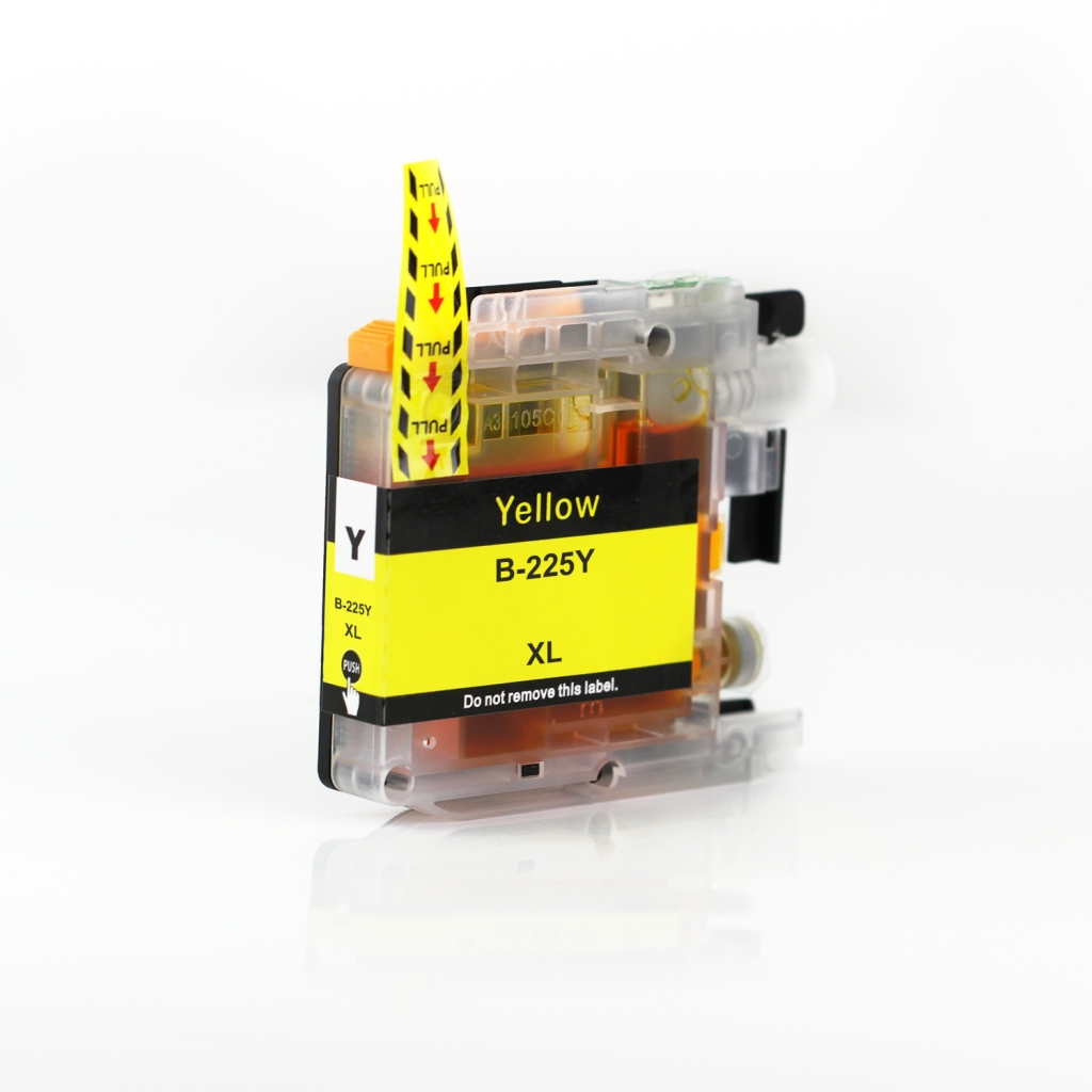 Compatible con Brother LC225XLY / 15ml Tinta Amarillo (Cartuchos de tinta)